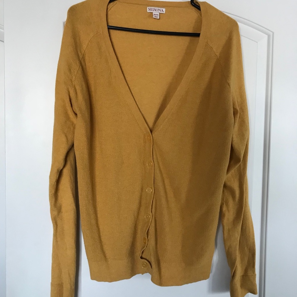 Mustard Yellow Cardigan